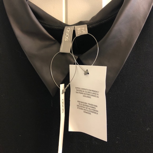 Asos Dress with Faux Leather Collar - Picture 4 of 4